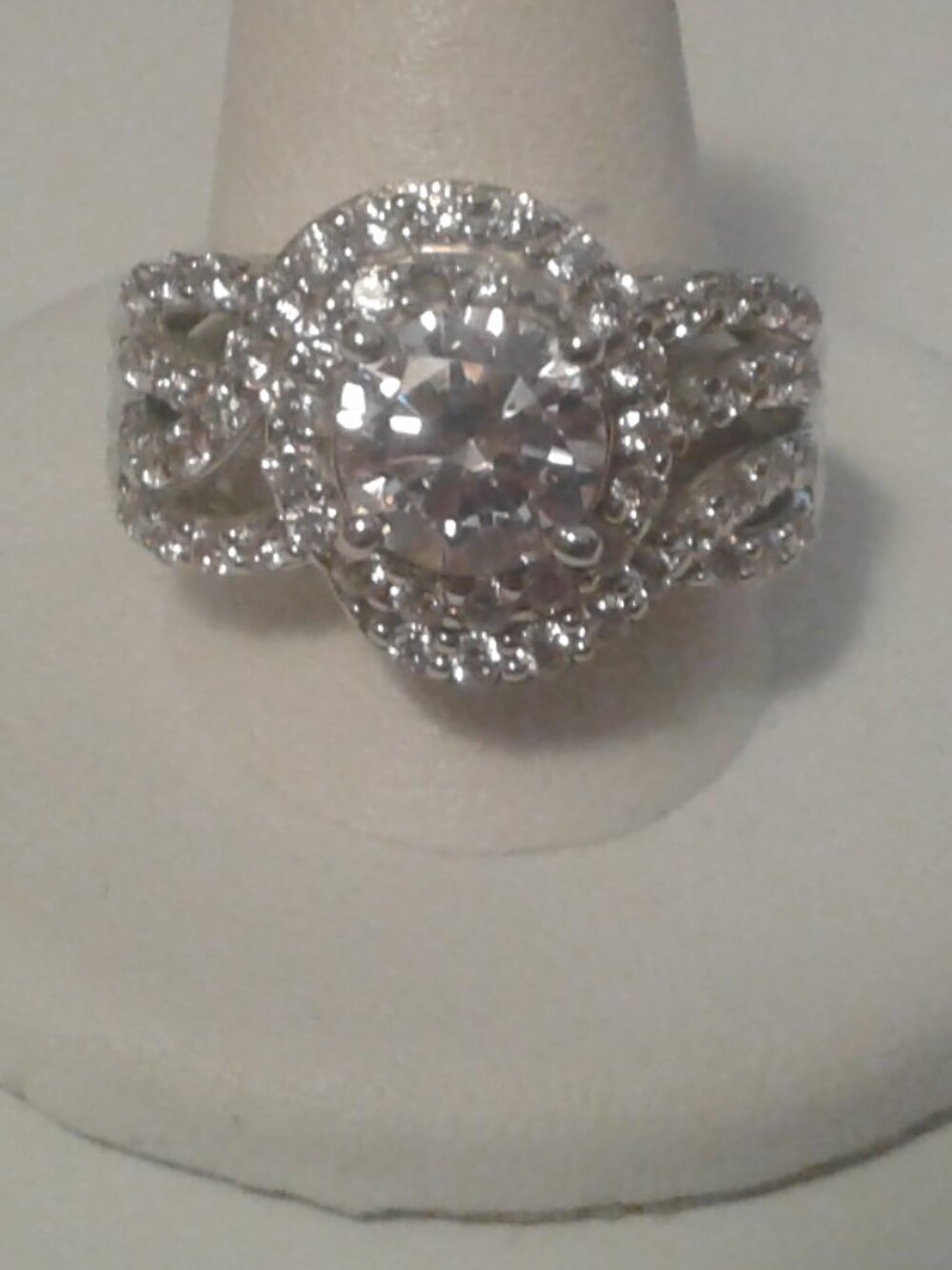 Bella Luce Rhodium Plated Ring 5.33ctw. Size 10